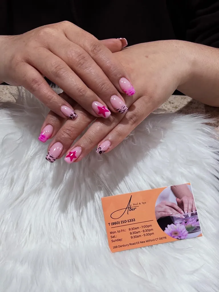 Acrylic and Gel X nail set in Connecticut