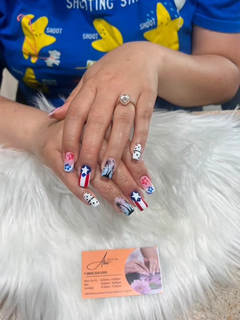 Gel X nail set in Connecticut